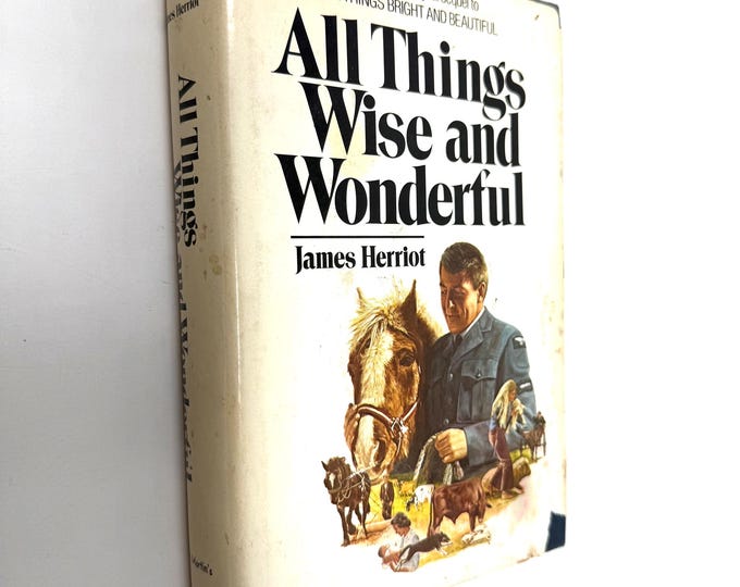 All Things Wise and Wonderful~James Herriot~1977~Good Condition~Free Shipping