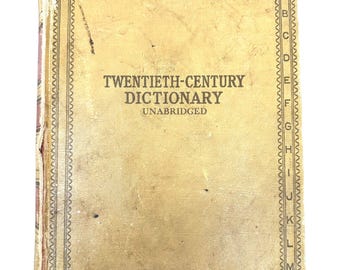 A - Webster’s Twentieth-Century Dictionary~1938~Unabridged~Very Rare~Free Shipping