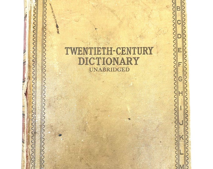 A - Webster’s Twentieth-Century Dictionary~1938~Unabridged~Very Rare~Free Shipping