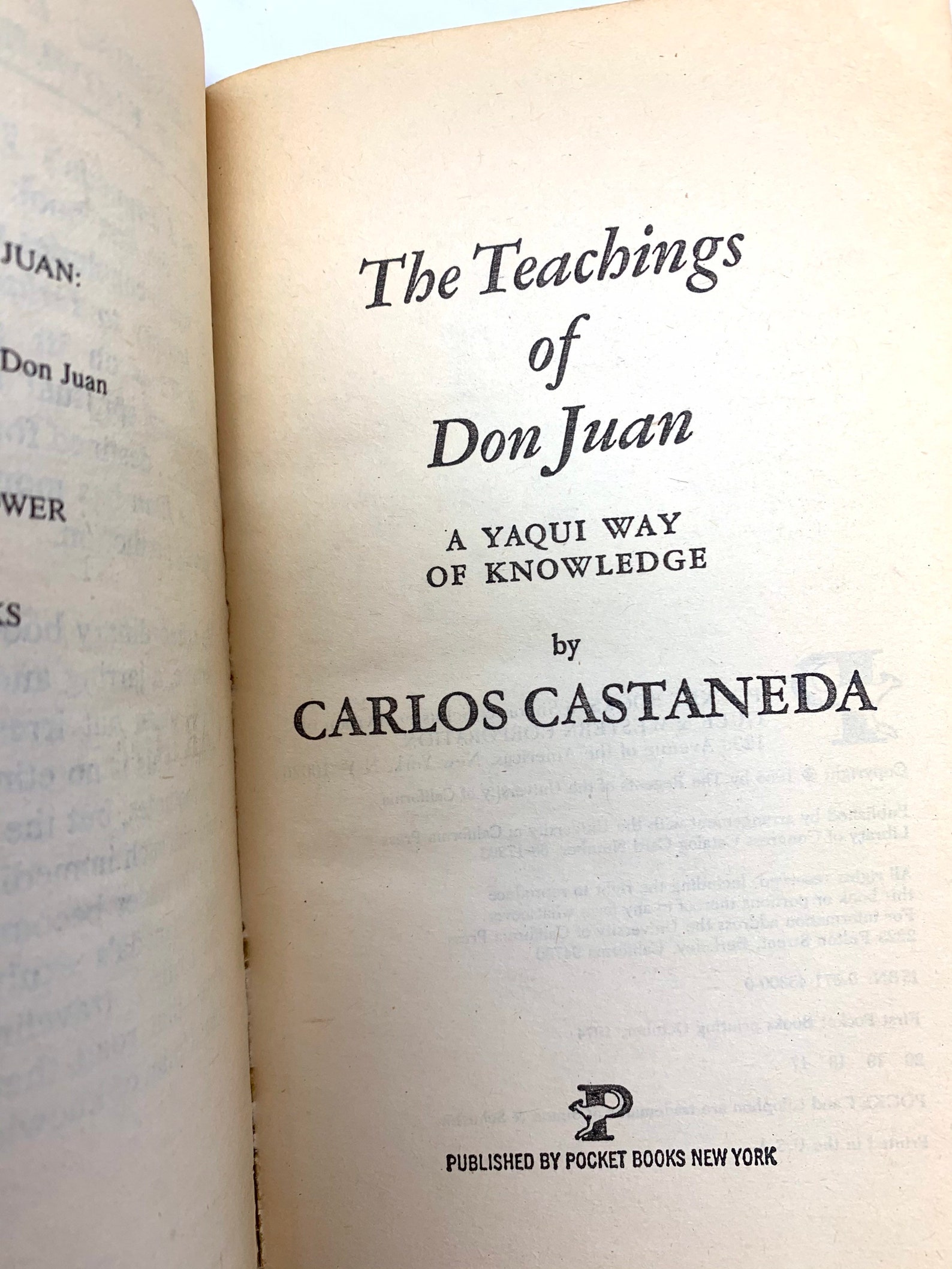 the teachings of don juan a yaqui way the teachings of don juan a yaqui way