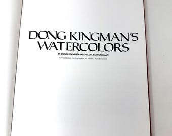 Dong Kingman’s Watercolors~Dong Kingman~Helena Kingman~1980~First Edition~First Print~Signed by both Authors~Very Good Condition~FreeShip