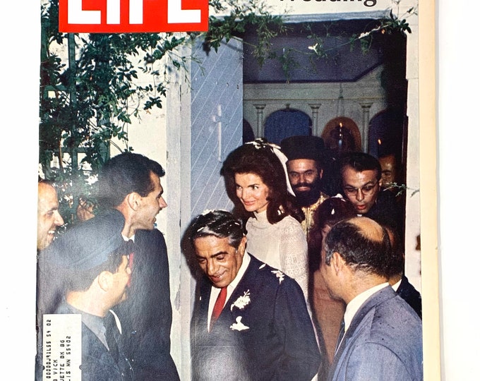 Life Magazine~November 1, 1968~Jackie’s Wedding~Apollo 7~Donald Pleasence~Very Good Condition~Rare~Free Shipping