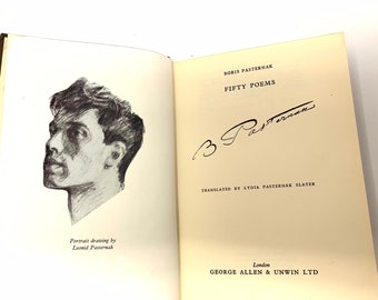 Fifty Poems~Boris Pasternak~1963~Hardback~First Edition~First Printing~Rare Volume~Very Good Condition~Free Shipping