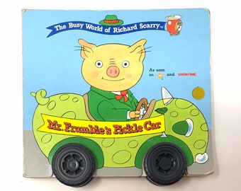 Mr. Frumble’s Pickle Car~Richard Scarry~1998~First Edition~First Printing~Very Rare~Very Good Condition~Free Shipping