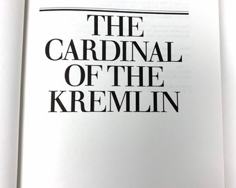 The Cardinal of the Kremlin~Tom Clancy~1988~First Edition~First Printing~Free Shipping
