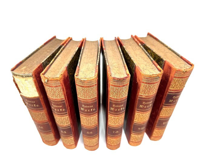 Sampliche Werke~Heinrich Heinz~1886~German Language~Stephan Born~Gebruder Kroner Publisher~Very Rare~Very Good Condition~Free Shipping