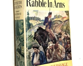 Rabble in Arms~Kenneth Roberts~1939~First Edition~16th Print~Good Condition~Dust Cover~Rare~Free Shipping