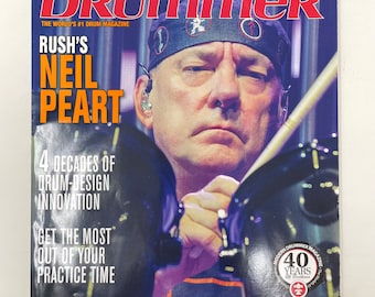 Modern Drummer Magazine~January 2016~Neal Peart~40th Anniversary Issue~Extremely Rare~Very Good Condition~Collectible~Free Shipping