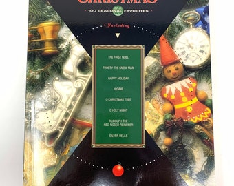 Ultimate Christmas~Hal Leonard~100 Seasonal Favorites~1983~Piano~Guitar~Vocal~Christmas Music~Very Good Condition~Free Shipping
