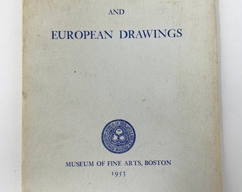 Chinese Ceramics and European Drawings~1953~Georges De Batz~Museum of Fine Arts, Boston~Illustrated~Very Good Condition~Rare~Free Shipping