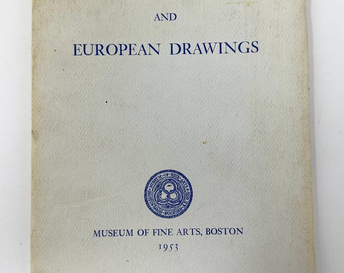 Chinese Ceramics and European Drawings~1953~Georges De Batz~Museum of Fine Arts, Boston~Illustrated~Very Good Condition~Rare~Free Shipping