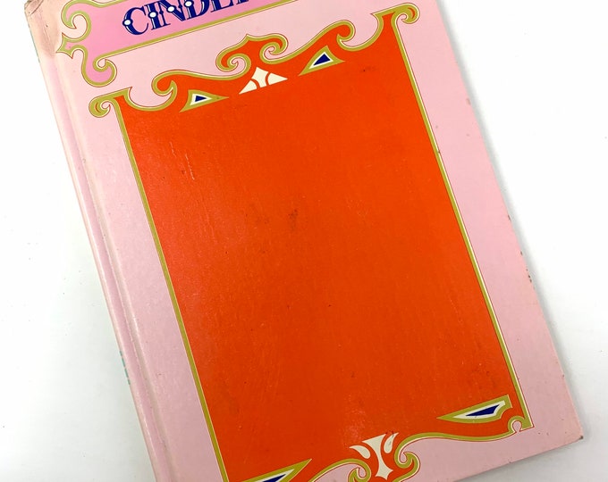 Cinderella~1970~First Edition~Board Book~Rare~Collectible~My Tiny 3-D Book Series~Playmore Publishers~Rose Art Studios Japan~Free Shipping