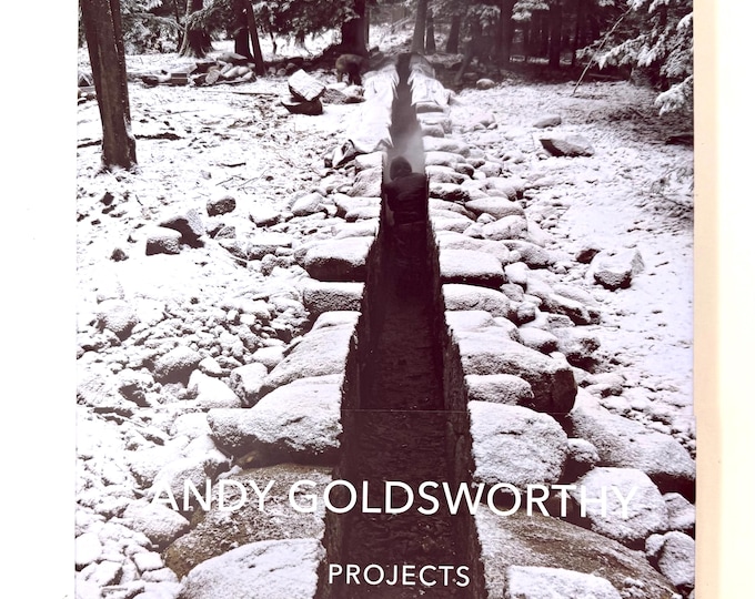 Andy Goldsworthy: Projects Book (2017)~Abrams~Hardcover~First Edition~First Printing~Near Fine Condition~Dust Jacket~Original Belly Band