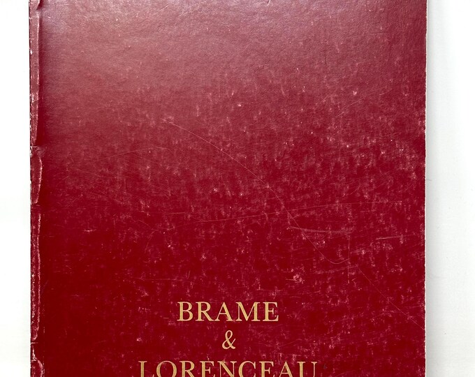 Brame and Lorenceau~1986~Art Catalogue~French Language~Color Plates~Rare~Very Good Condition~Free Shipping