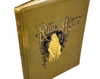 Rock of Ages~Augustus Toplady~1878~Very Good Condition~Gold Gilt~Engraved Images~Vintage Rare Hardback Book~Free Shipping