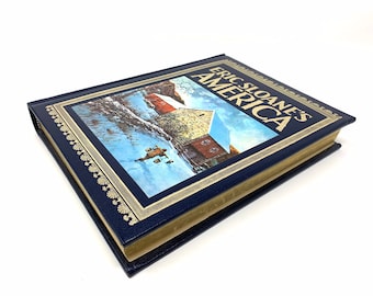 Eric Sloane’s America~Eric Sloane~1982~Special Edition~Leather Bound~Gilt Lettering and Page Edges~Fine Condition~Free Shipping
