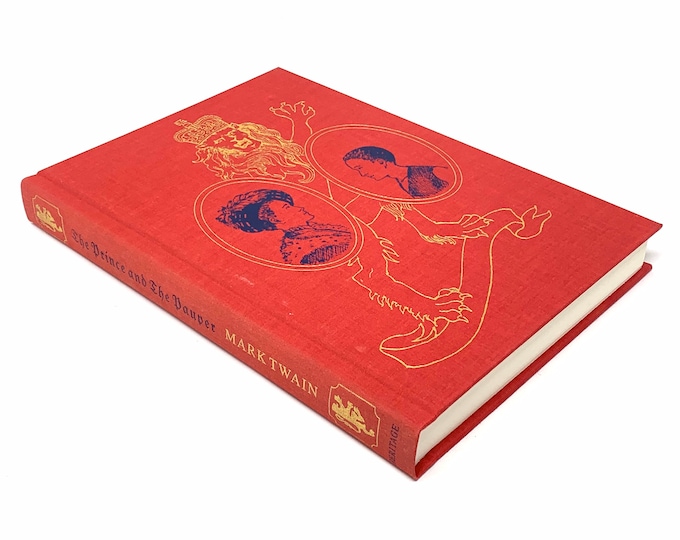 The Prince and the Pauper~Mark Twain~1992~Heritage Press~Fine Condition~Boxed~Sandglass Pamphlet~Free Shipping