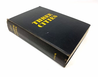 Three Cities~Sholom Asch~1933~First Edition~Very Good~Rare~Free Shipping