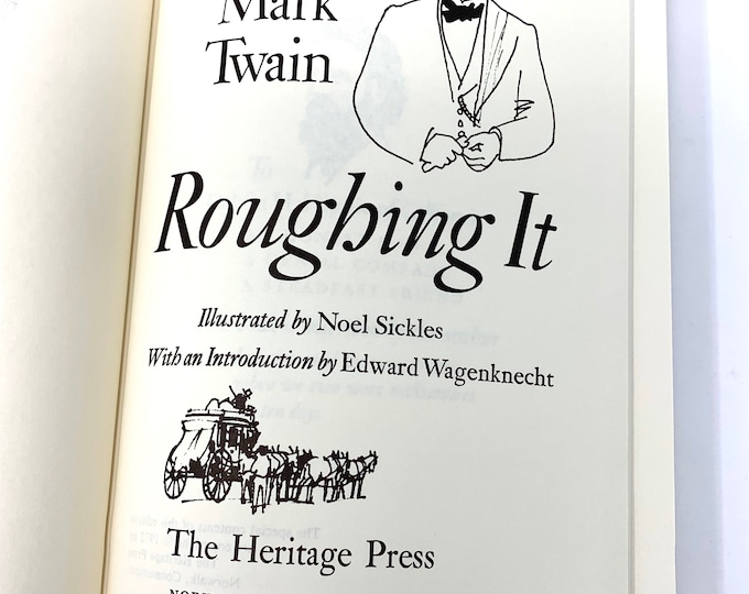 Roughing It by Mark Twain~1972~Heritage Press~Illustrated~Slipcase~Near Fine Condition~Free Shipping