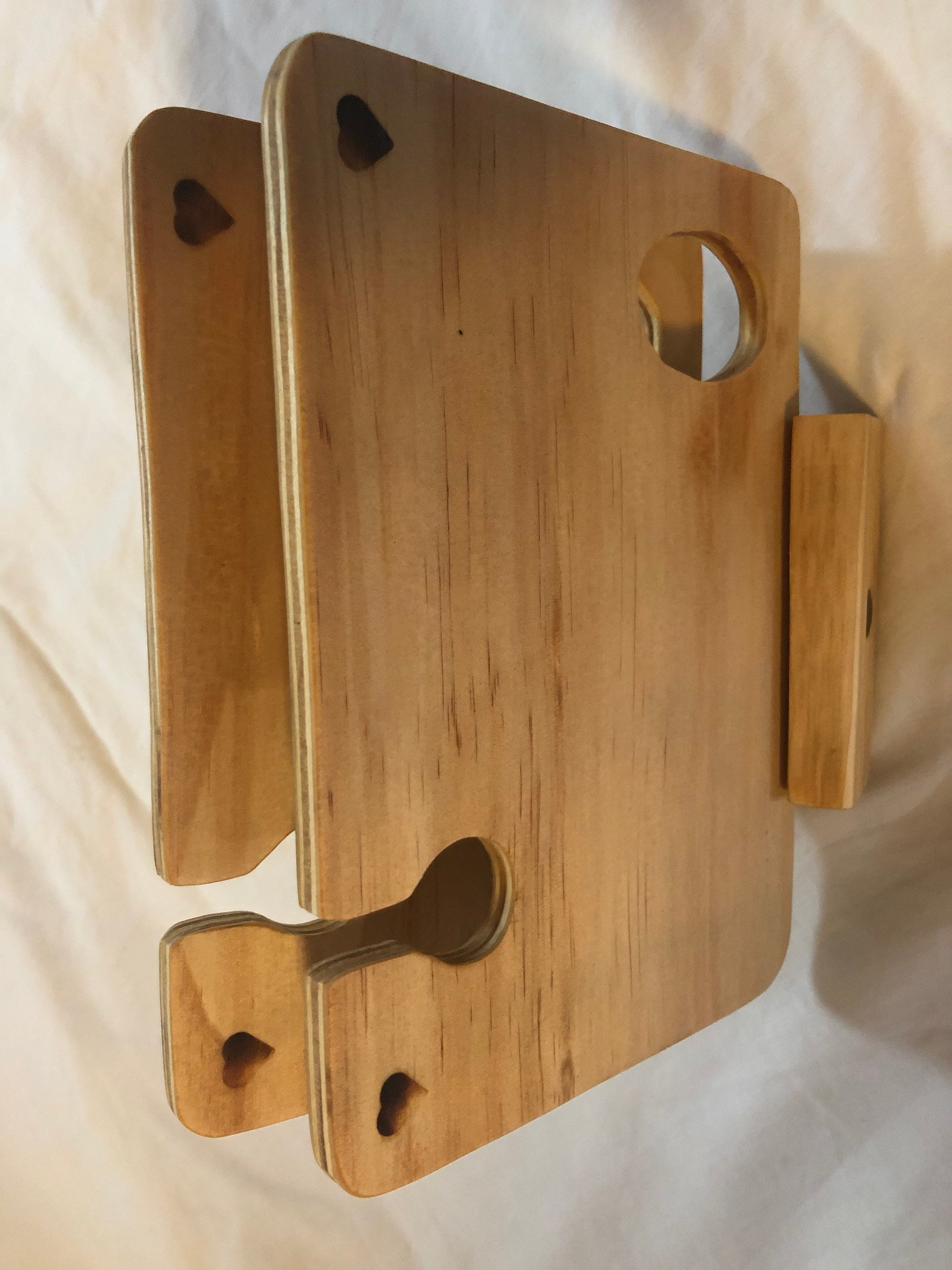 Wooden Party Tray With Loveheart Set of Two With Stand Etsy Australia