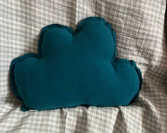 Turquoise cloud pillow / Blue baby cloud pillow / baby pillow / decor pillow / kids room decor // Babotipi