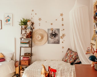 Vanilla Cotton Canopy: Boho Kids Room Decor