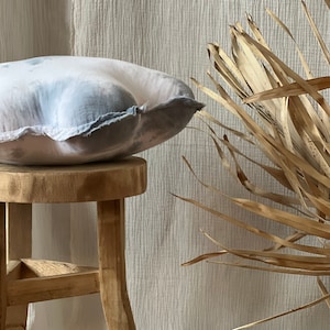 DIY blue muslin pillow / cloud children&#39;s pillow / decorative white cushion / kids pillow / kids room decor /