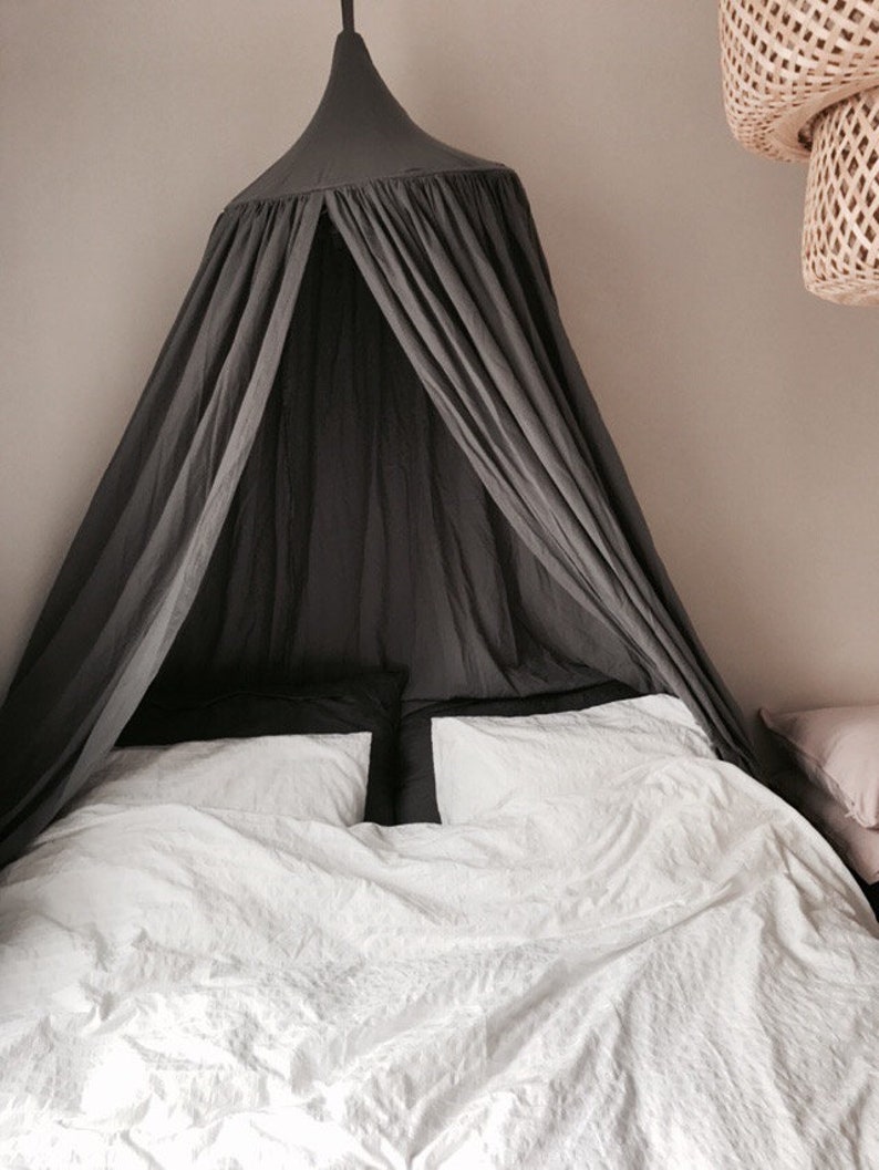 Dark Grey Canopy Canopy Grey Bed Canopy Crib Canopyplay Etsy Canada