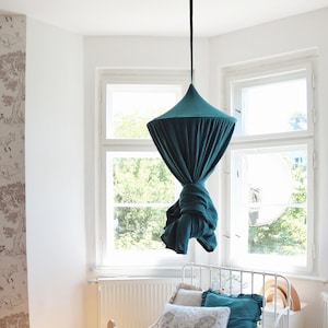 Sea canopy / Turquoise canopy / Bed canopy / Crib canopy / Gift for a child / Boho design / Kidsroom decor / Blue - green canopy /
