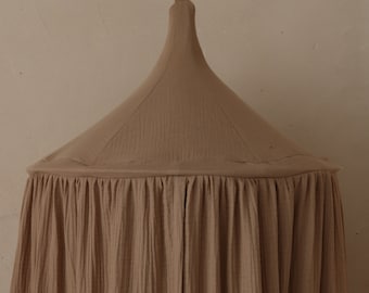 Beige Taupe Cotton Canopy - Babotipi "Limone" Collection