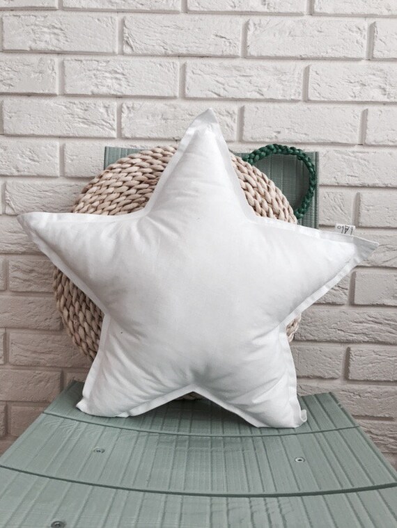 White Star Pillow Cushion Children S Pillow Decorative Etsy