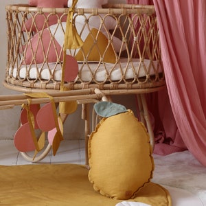 Zgaszony różowy baldachim / zestaw z poduszkami / Kolekcja Limone / Dirty pink tipi / Baldachim dla dziecka / zdjęcie 6