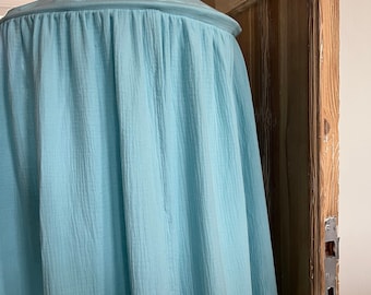 Muslin canopy "Blue"  //Blue cotton canopy // Crib Canopy // Kids room decoration // Kids canopy // For kids //