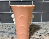 Vintage Pink Fire King Vitrock Vase