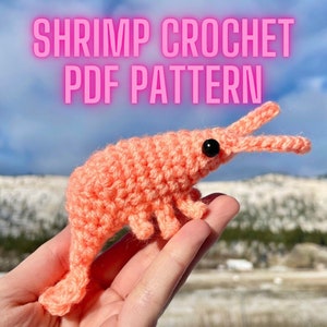 Shrimp Crochet Pattern | Amigurumi PDF | LOW-SEW!
