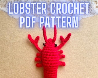 Lobster Crochet Pattern | Amigurumi PDF | LOW-SEW!