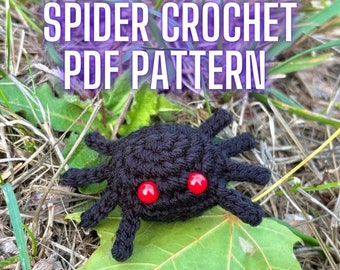 Mini Spider Crochet Pattern | Amigurumi PDF | NO-SEW!