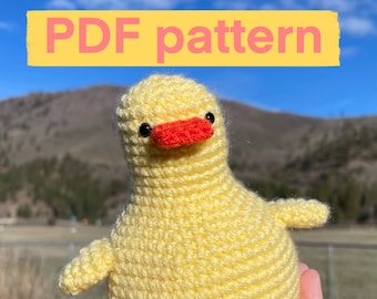 Pear Duck Plush Amigurumi Crochet Pattern (PATTERN ONLY)