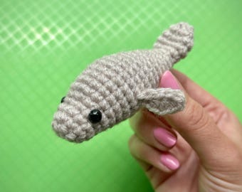 Mini Manatee Crochet Plushie