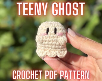 Teeny Ghost Crochet Pattern | No Sew Ghost Amigurumi PDF