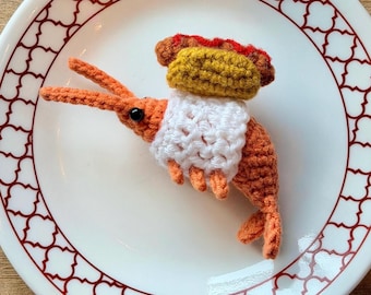 Hotdog Costume for Mini Shrimp