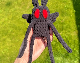 Mothman Crochet Plushie | Cryptid Amigurumi