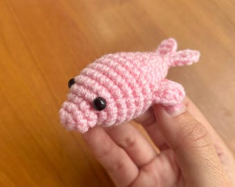 Mini Blobfish Crochet Plushie | Sea Creature Amigurumi
