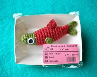 Emotional Support Salmon Plushie