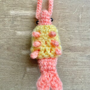 Small Shrimp Sweater Vest Vest for Crochet Shrimp Plushies VEST ONLY - Etsy