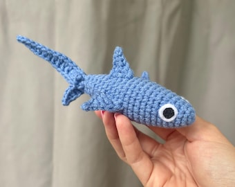 Mini Thresher Shark Plushies | Sea Creature Crochet Amigurumi