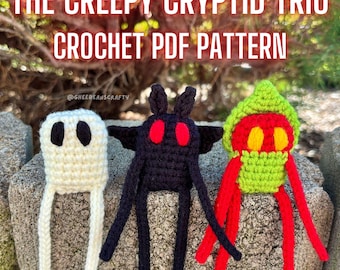 The Creepy Cryptid Trio Crochet Pattern | Monster Amigurumi PDF