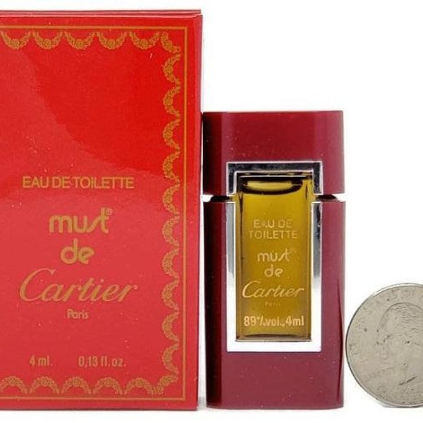 Must de Cartier (Vintage) for Women 4 ml/.13 oz Eau de Toilette Miniature