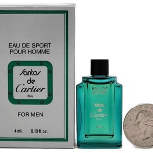 Santos de Cartier (Vintage) for Men 4 ml/.13 oz Eau de Sport Miniature Splash