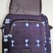 Mudcloth Cross Body Bag Adjustable Strap Denim Multi Dots image 8